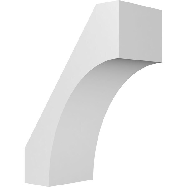 Ekena Millwork 5 1/2-in. W x 10-in. D x 14-in. H Westlake Architectural Grade PVC Knee Brace BRCP055X10X14WTL - main